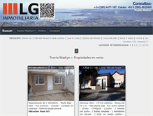 Tablet Screenshot of lginmobiliaria.com